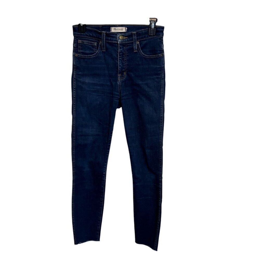 Madewell 10" High Rise Skinny Jeans Denim Raw Hem